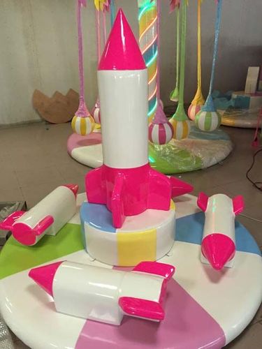 工厂直销儿童乐园游乐设备淘气堡电动旋转火箭